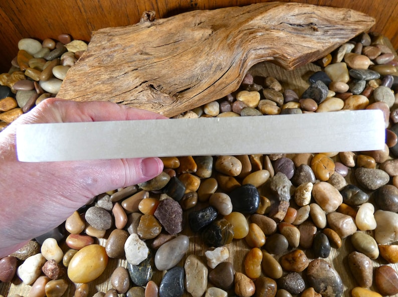 Aura Raw Selenite Slab — Altar Crystal Cleansing Block