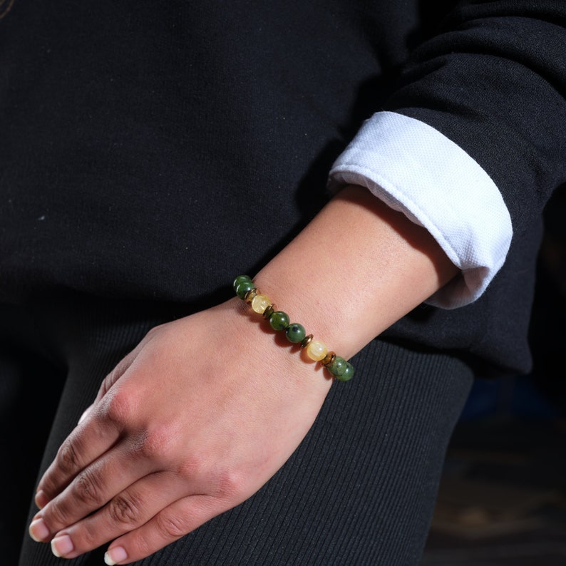 Aura Wealth & Abundance Strand — Citrine, Pyrite & Tiger's Eye (Queue #3)