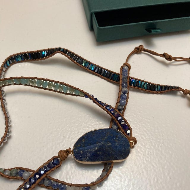 Aura Inner Peace Wrap — Lapis Lazuli & Mixed Gemstones
