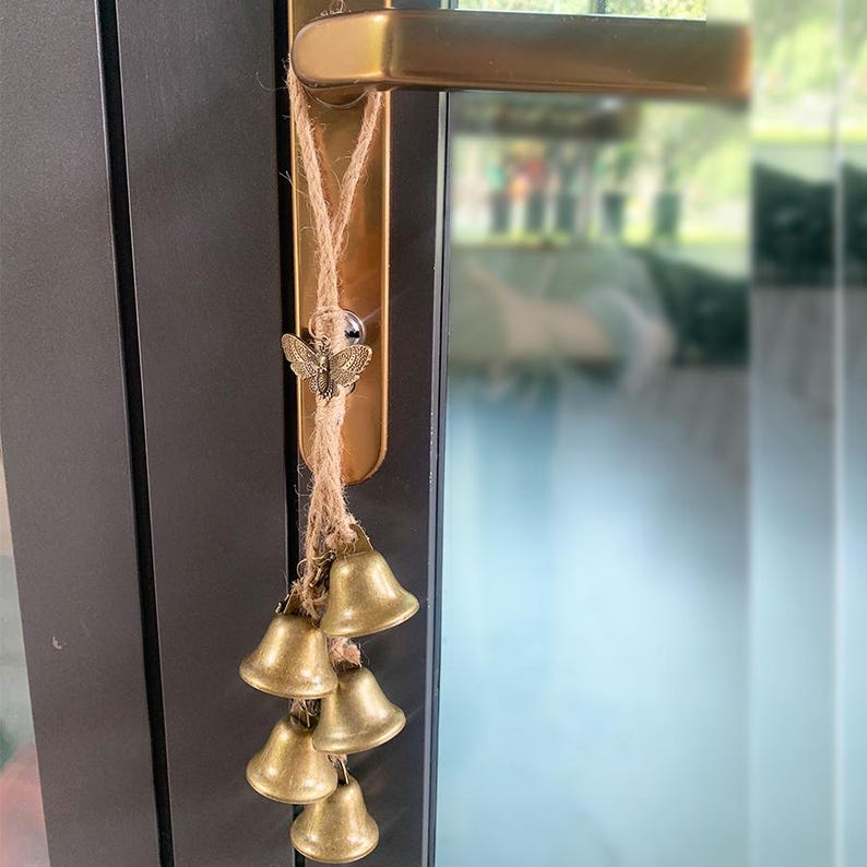 Aura Celtic Witch Doorknob Bells — Sacred Space Protection Charm