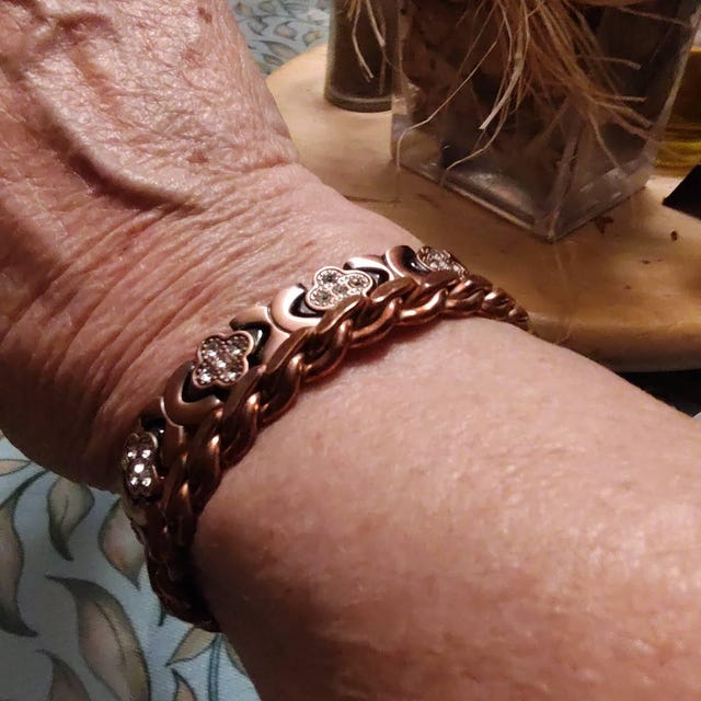 Aura Pure Solid Copper Bangle — Metaphysical Bio-energy Alignment