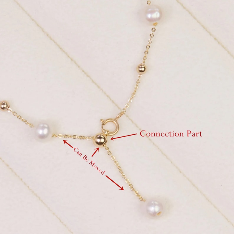Dainty Dewdrop Pearl Strand — 18K Gold & Natural Freshwater Pearl Bracelet