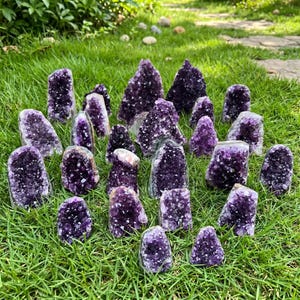 Aura Tranquility Amethyst Cluster — Raw Uruguay Violet Geode Altar Anchor