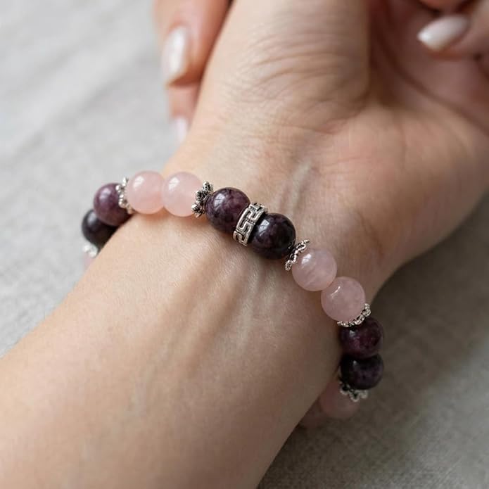 Heart Sanctuary: Sodalite & Rose Quartz Self-Love & Compassion Bracelet