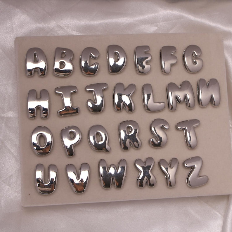Aura Initial Knotted Bracelet — Custom Bubble Letter Alignment