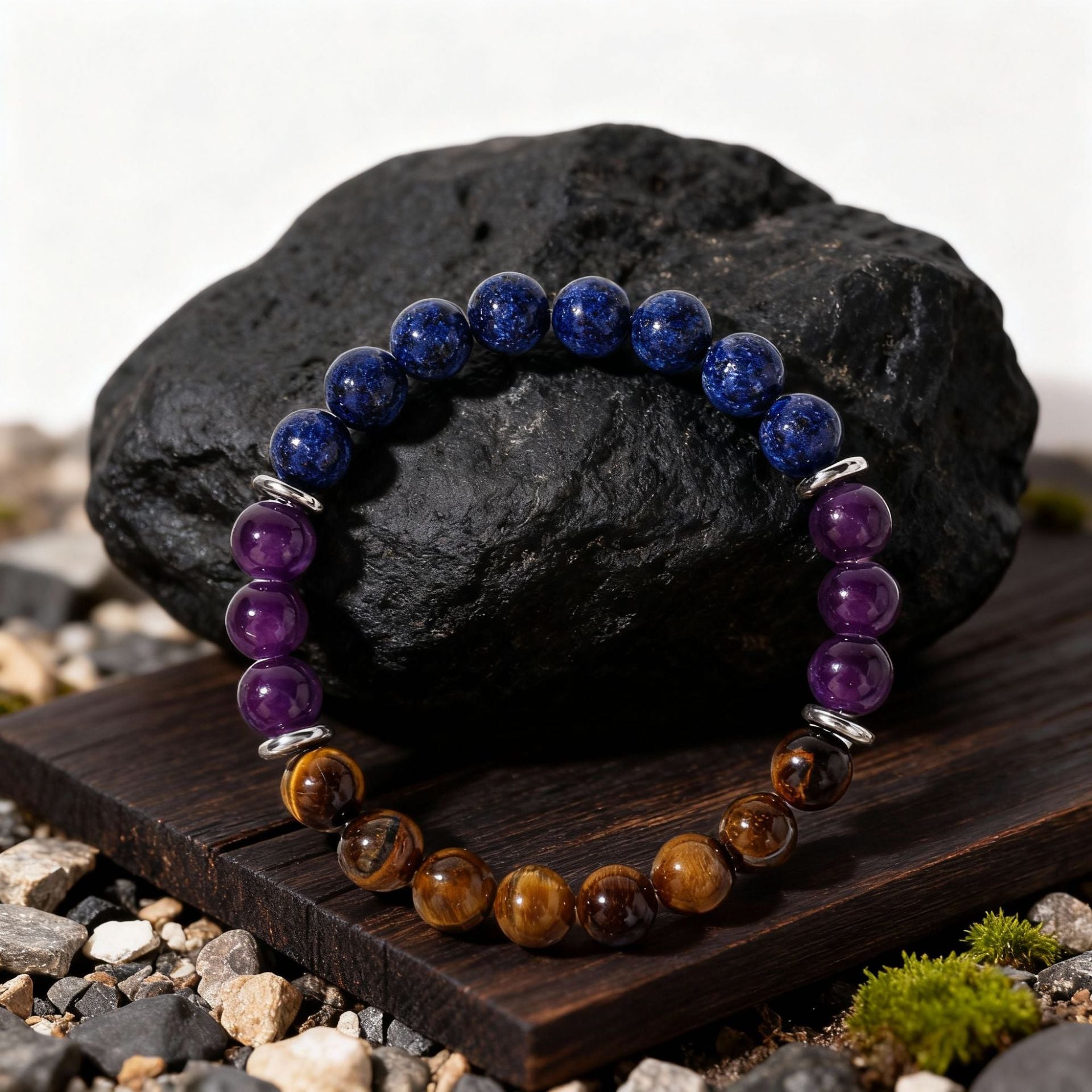 Nervous System Sanctuary: Sodalite & Blue Lace Agate Stress Relief Bracelet