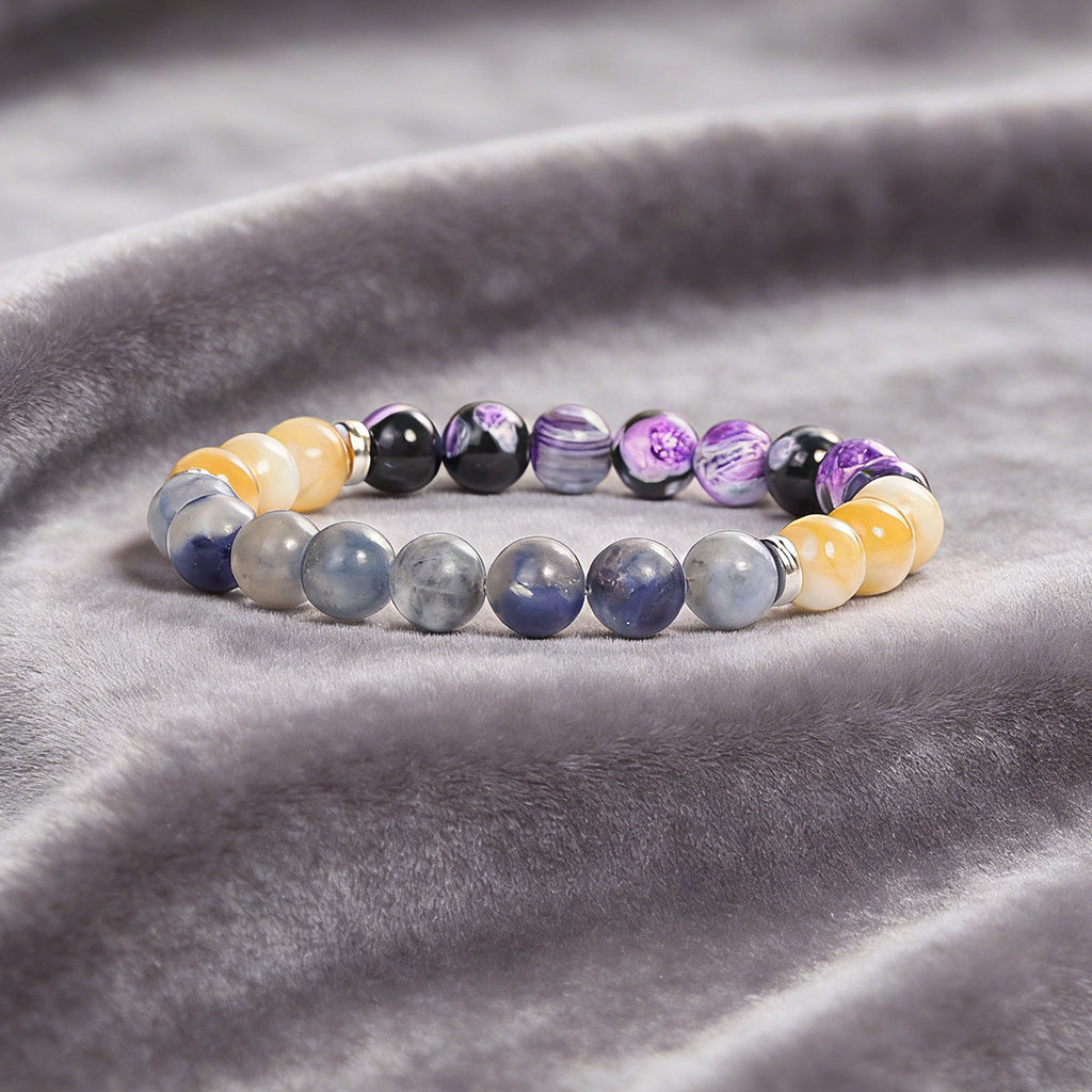 Executive Focus: Sodalite & Tiger's Eye Success & Foresight Bracelet
