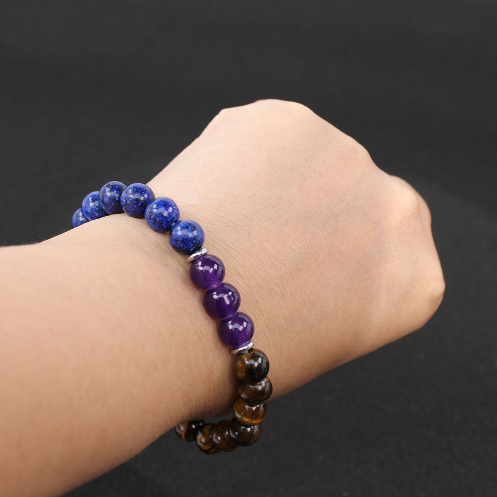 Nervous System Sanctuary: Sodalite & Blue Lace Agate Stress Relief Bracelet