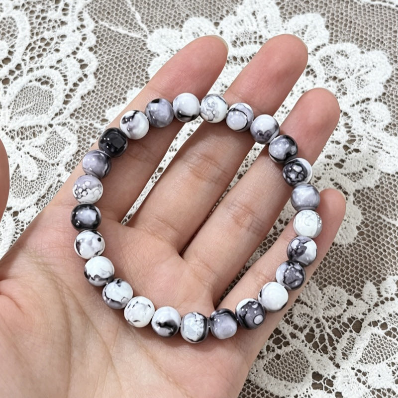 Aura Shadow Work Protection Strand — Labradorite, Obsidian & Howlite