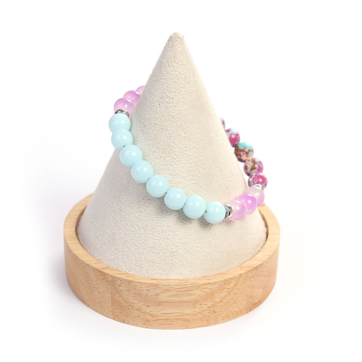 Sodalite Love: Natural Blue Sodalite, Peach Aventurine & Marbled Jasper Bracelet