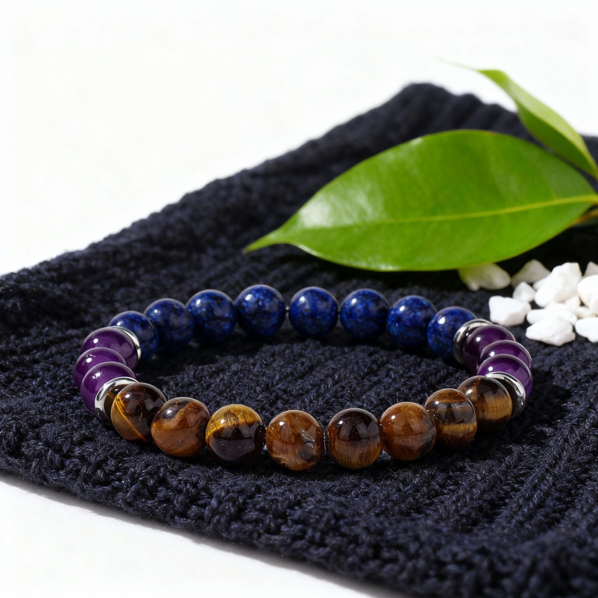Nervous System Sanctuary: Sodalite & Blue Lace Agate Stress Relief Bracelet