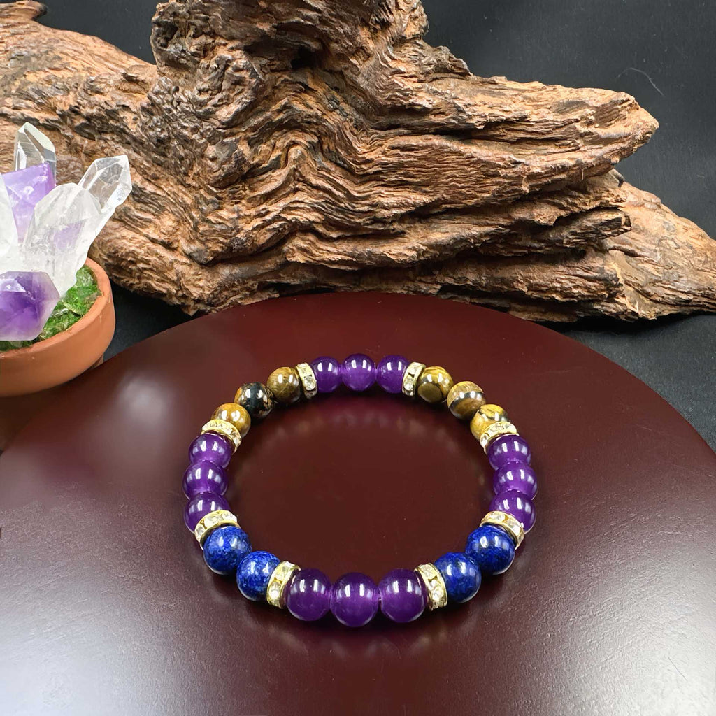Nervous System Sanctuary: Sodalite & Blue Lace Agate Stress Relief Bracelet