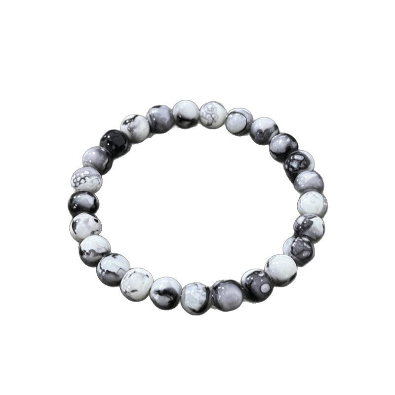 Aura Shadow Work Protection Strand — Labradorite, Obsidian & Howlite