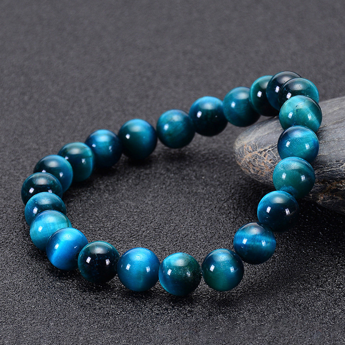 Aura Insight & Focus Strand — Collector-Grade Blue Tiger's Eye