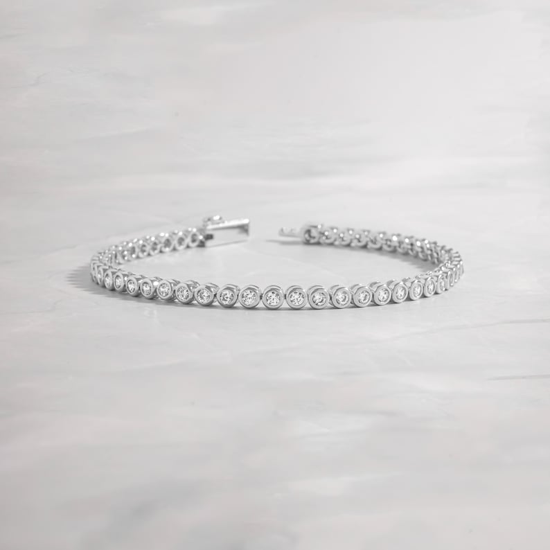 Classic Bezel Tennis Bracelet — Radiant Crystal Aura