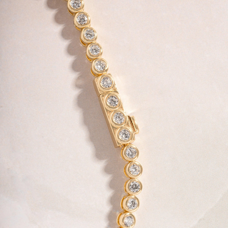 Classic Bezel Tennis Bracelet — Radiant Crystal Aura