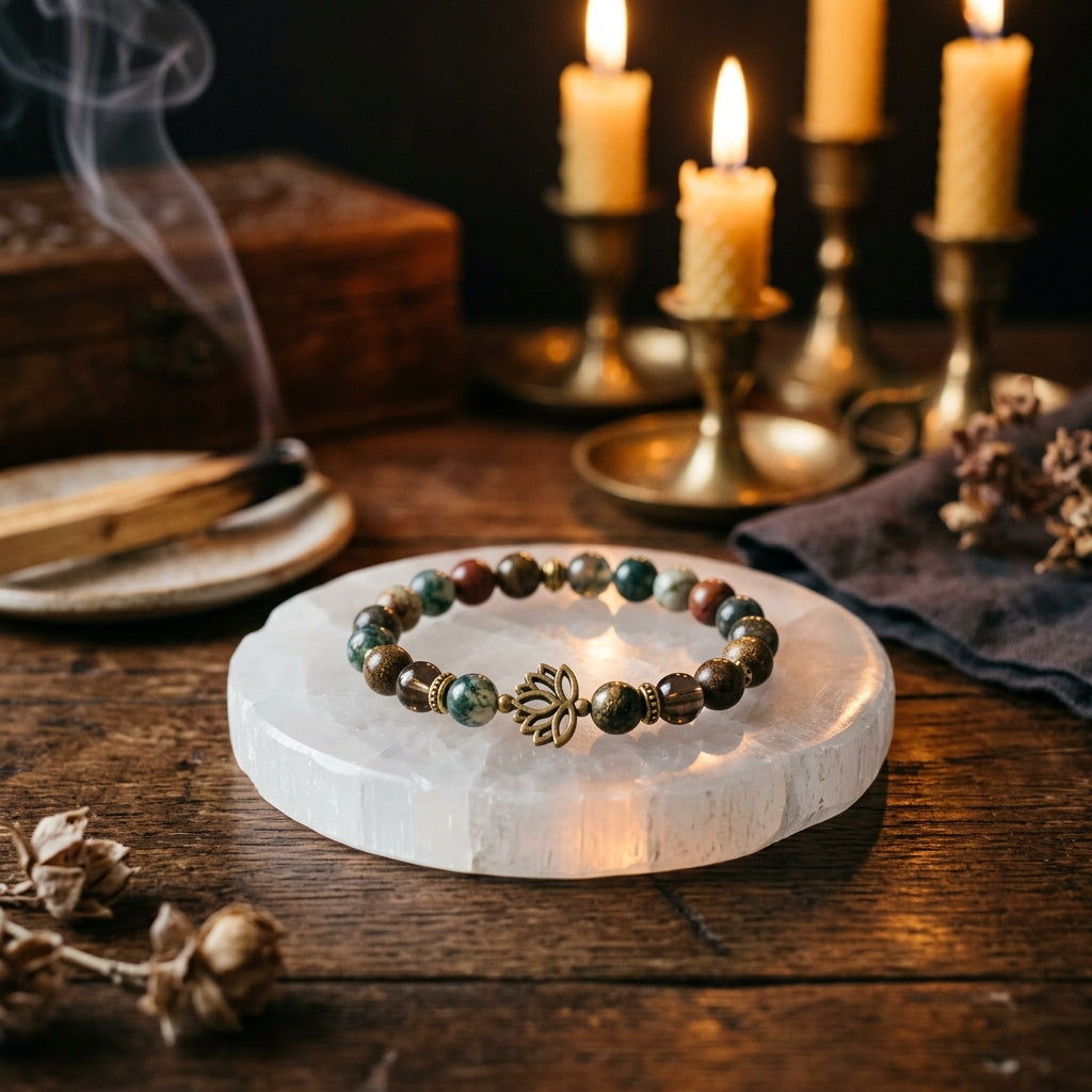 Vintage-Style Natural Stone Mixed Strand - Energy & Alignment Collection