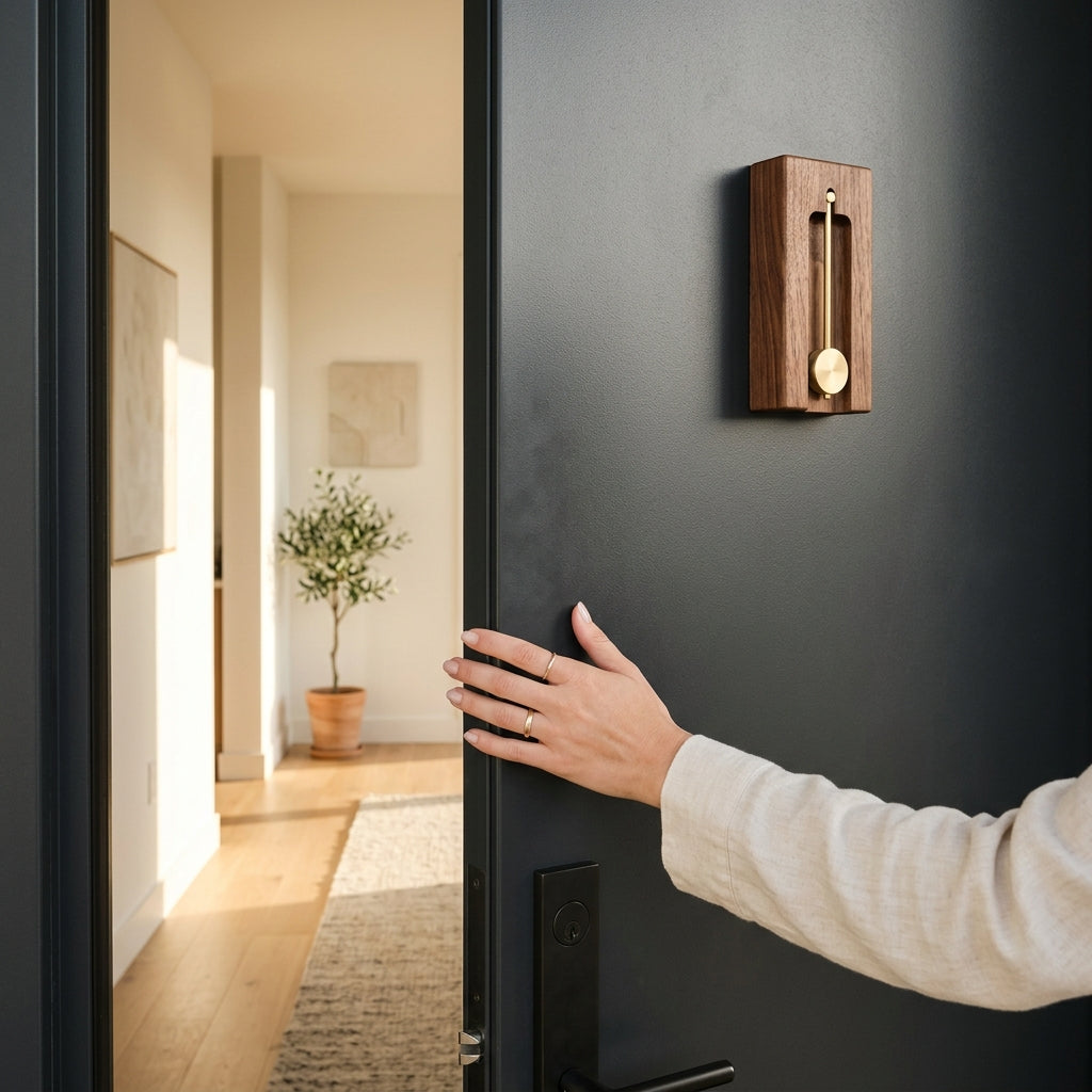 Aura Chime: Magnetic Solid Brass Feng Shui Entryway Bell