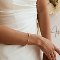 Eternity Pearl Bead Bracelet — Classic Bridal Aura