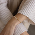 Eternity Pearl Infinity Bracelet — Lustrous Mother of Pearl Aura