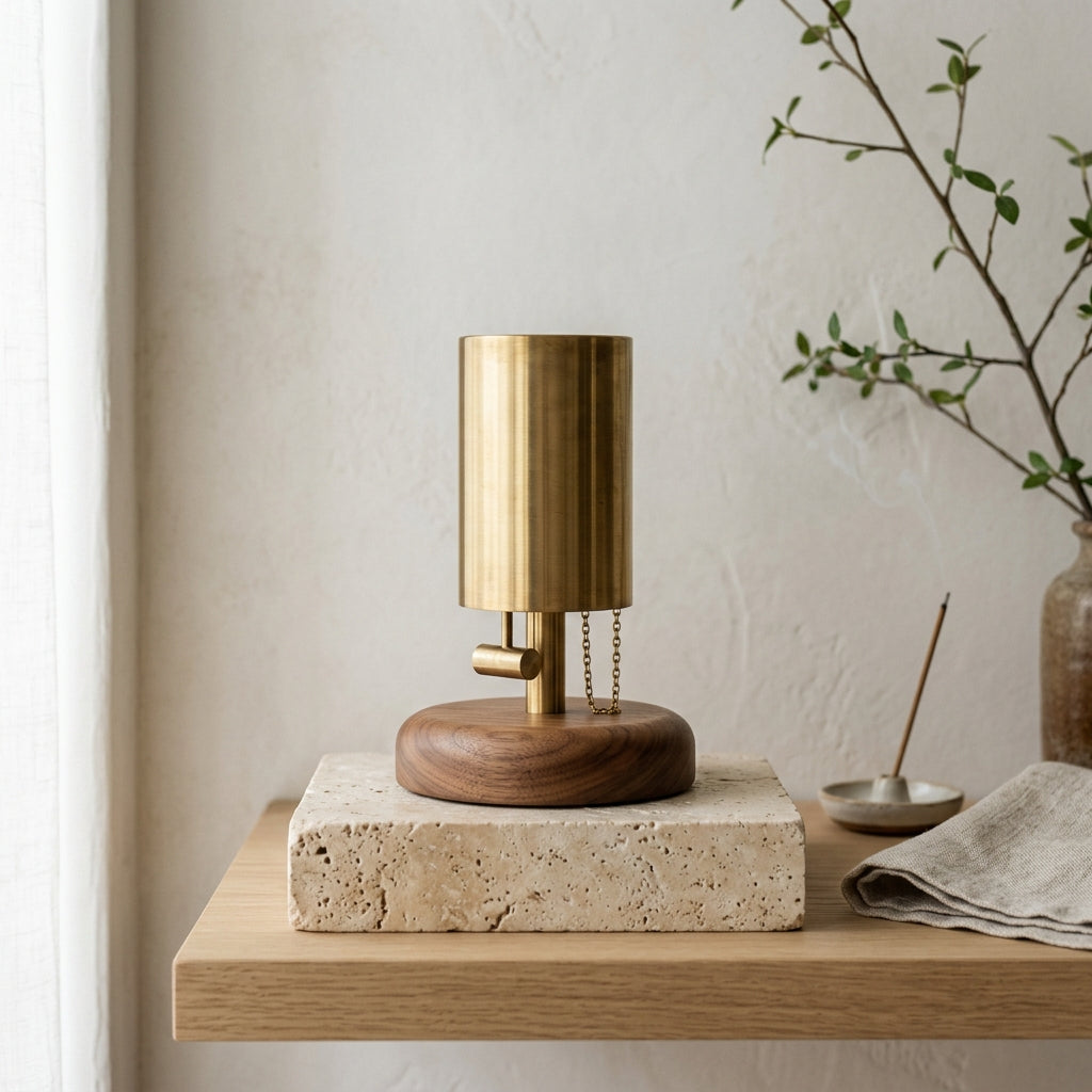 Aura Chime: Magnetic Solid Brass Feng Shui Entryway Bell