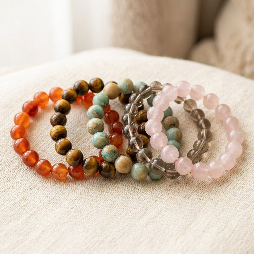 Vintage-Style Natural Stone Mixed Strand - Energy & Alignment Collection