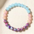 Sodalite Love: Natural Blue Sodalite, Peach Aventurine & Marbled Jasper Bracelet
