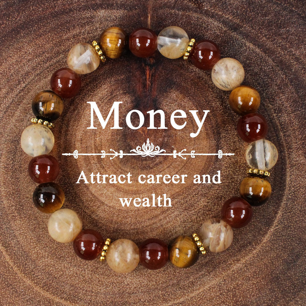 Vintage-Style Natural Stone Mixed Strand - Roll in Wealth & Prosperity Flow