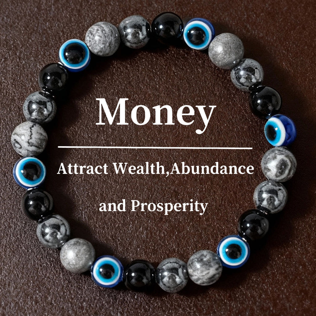 Abundance Magnet: Sodalite & Gold Pyrite Wealth Attraction Bracelet