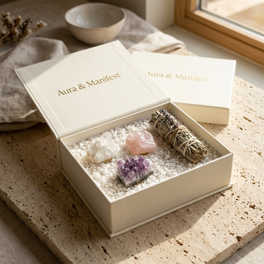 Celestial Magnets: Raw Crystal Moon-Charged Manifestation Magnets