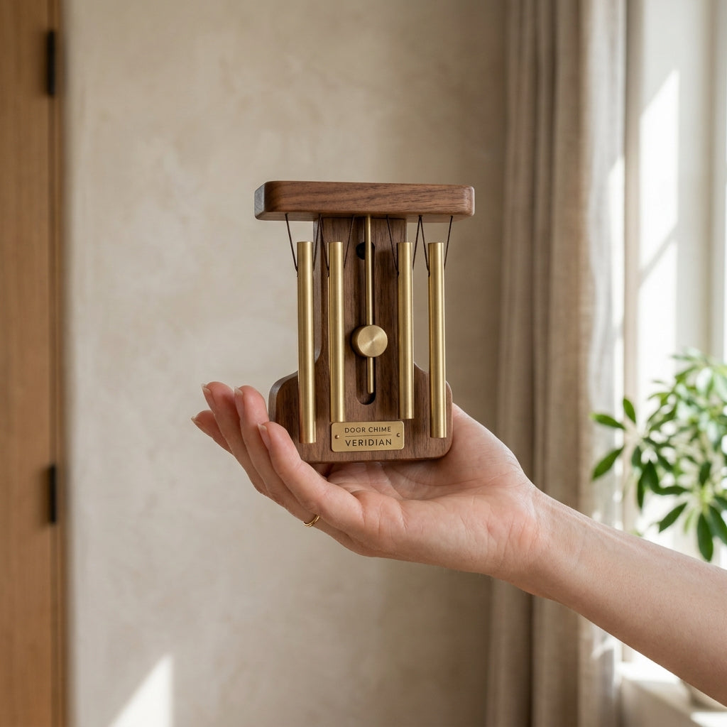 Aura Chime: Magnetic Solid Brass Feng Shui Entryway Bell