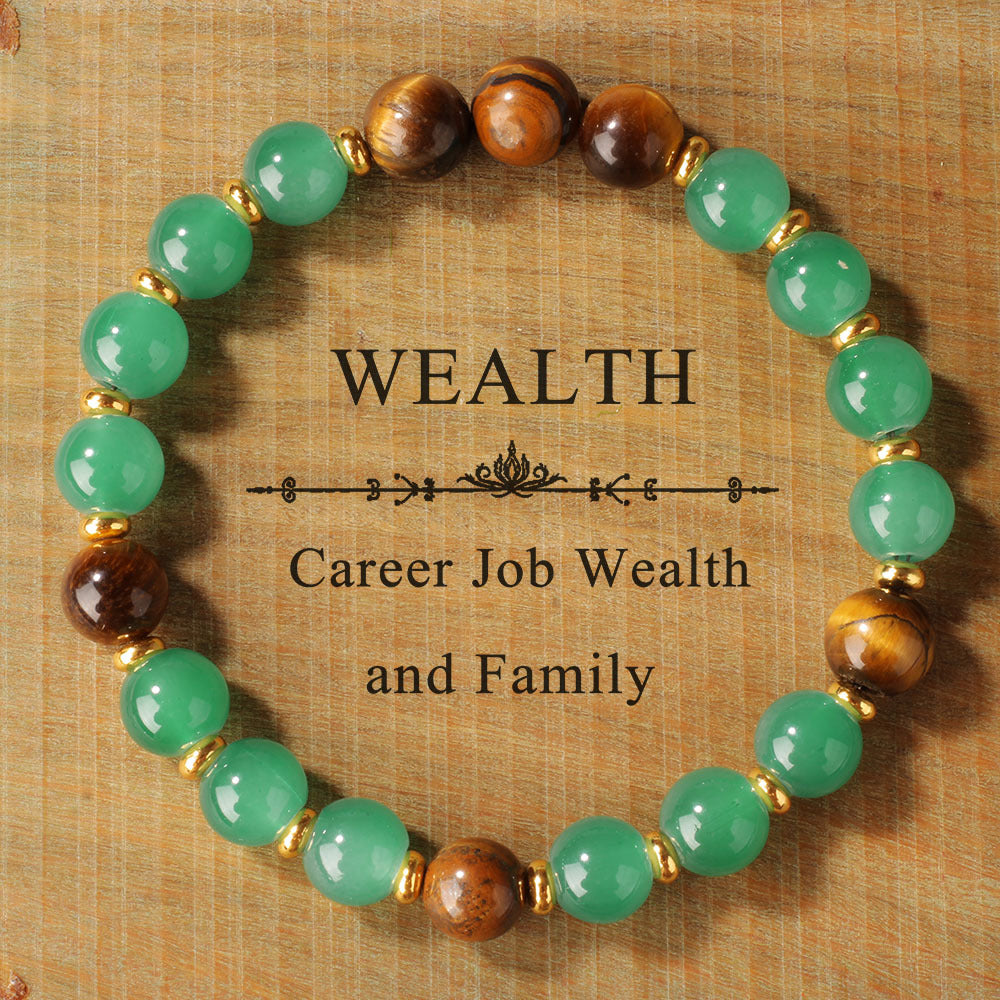 Vintage-Style Natural Stone Mixed Strand - Wealth & Abundance Attraction